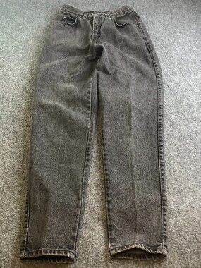 Vintage Levis Jeans Womens 25x30 Black 900 Series Tapered Mom USA High Waist